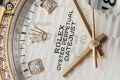 Datejust 126281 36mm VSF White Textured/Diamond on Jub RG/SS Bracelet VS3235 Super Clone Datejust 126281 36mm VSF White Textured/Diamond on Jub RG/SS Bracelet VS3235 Super Clone
