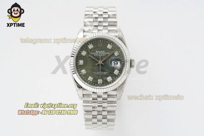 Datejust 126234 36mm VSF Green Palm Motif/Diamond on Jub SS/SS Bracelet VS3235 Super Clone Datejust 126234 36mm VSF Green Palm Motif/Diamond on Jub SS/SS Bracelet VS3235 Super Clone