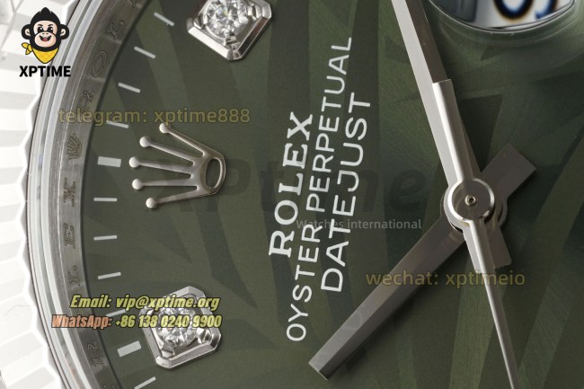 Datejust 126234 36mm VSF Green Palm Motif/Diamond on Jub SS/SS Bracelet VS3235 Super Clone Datejust 126234 36mm VSF Green Palm Motif/Diamond on Jub SS/SS Bracelet VS3235 Super Clone