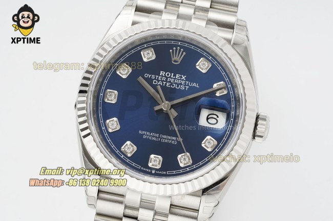 Datejust 126234 36mm VSF Blue/Diamond on Jub SS/SS Bracelet VS3235 Super Clone Datejust 126234 36mm VSF Blue/Diamond on Jub SS/SS Bracelet VS3235 Super Clone