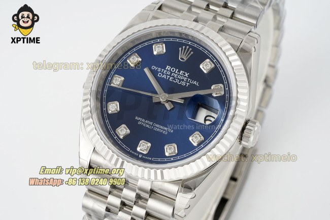 Datejust 126234 36mm VSF Blue/Diamond on Jub SS/SS Bracelet VS3235 Super Clone Datejust 126234 36mm VSF Blue/Diamond on Jub SS/SS Bracelet VS3235 Super Clone