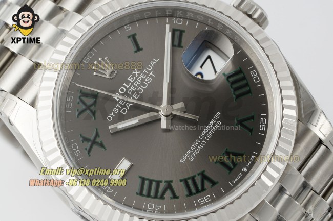 Datejust 126234 36mm VSF Gray/Roman on Jub SS/SS Bracelet VS3235 Super Clone Datejust 126234 36mm VSF Gray/Roman on Jub SS/SS Bracelet VS3235 Super Clone