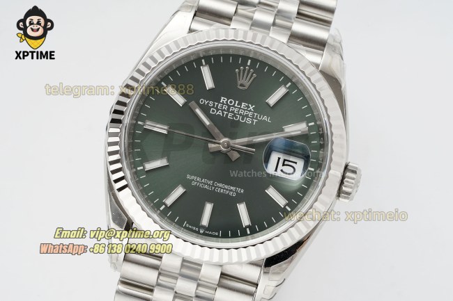 Datejust 126234 36mm VSF Green/Stick on Jub SS/SS Bracelet VS3235 Super Clone Datejust 126234 36mm VSF Green/Stick on Jub SS/SS Bracelet VS3235 Super Clone
