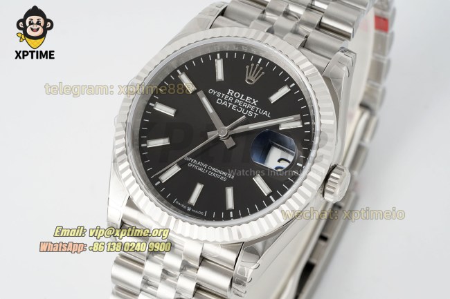 Datejust 126234 36mm VSF Black/Stick on Jub SS/SS Bracelet VS3235 Super Clone Datejust 126234 36mm VSF Black/Stick on Jub SS/SS Bracelet VS3235 Super Clone