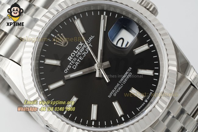 Datejust 126234 36mm VSF Black/Stick on Jub SS/SS Bracelet VS3235 Super Clone Datejust 126234 36mm VSF Black/Stick on Jub SS/SS Bracelet VS3235 Super Clone