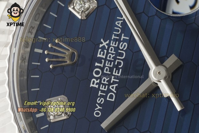 Datejust 126234 36mm VSF Blue Textured/Diamond on Jub SS/SS Bracelet VS3235 Super Clone Datejust 126234 36mm VSF Blue Textured/Diamond on Jub SS/SS Bracelet VS3235 Super Clone