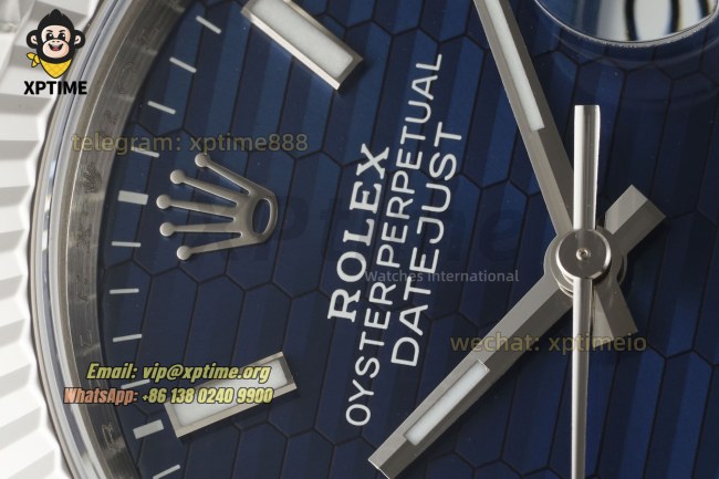 Datejust 126234 36mm VSF Blue Textured/Stick on Jub SS/SS Bracelet VS3235 Super Clone Datejust 126234 36mm VSF Blue Textured/Stick on Jub SS/SS Bracelet VS3235 Super Clone