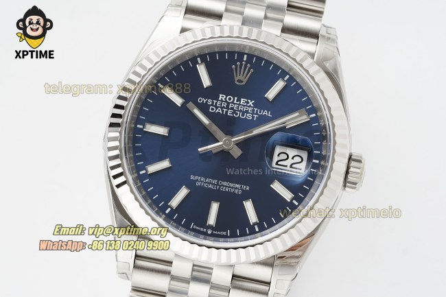 Datejust 126234 36mm VSF Blue/Stick on Jub SS/SS Bracelet VS3235 Super Clone Datejust 126234 36mm VSF Blue/Stick on Jub SS/SS Bracelet VS3235 Super Clone