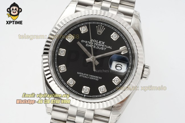 Datejust 126234 36mm VSF Black/Diamond on Jub SS/SS Bracelet VS3235 Super Clone Datejust 126234 36mm VSF Black/Diamond on Jub SS/SS Bracelet VS3235 Super Clone
