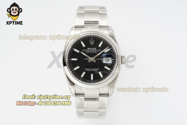 Datejust 126200 36mm VSF Black/Stick on Oys SS/SS Bracelet VS3235 Super Clone Datejust 126200 36mm VSF Black/Stick on Oys SS/SS Bracelet VS3235 Super Clone