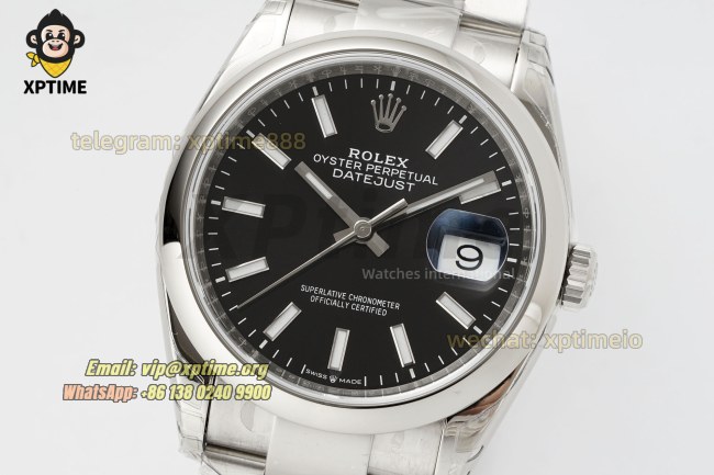 Datejust 126200 36mm VSF Black/Stick on Oys SS/SS Bracelet VS3235 Super Clone Datejust 126200 36mm VSF Black/Stick on Oys SS/SS Bracelet VS3235 Super Clone