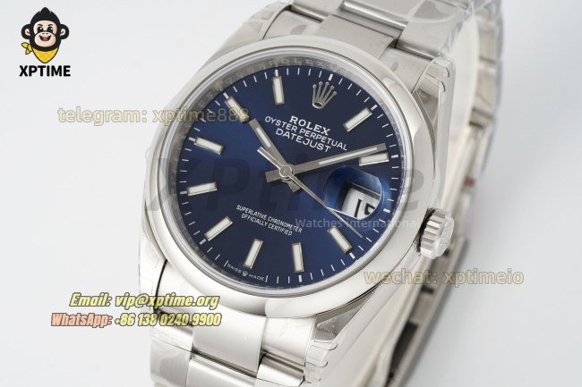 Datejust 126200 36mm VSF Blue/Stick on Oys SS/SS Bracelet VS3235 Super Clone Datejust 126200 36mm VSF Blue/Stick on Oys SS/SS Bracelet VS3235 Super Clone