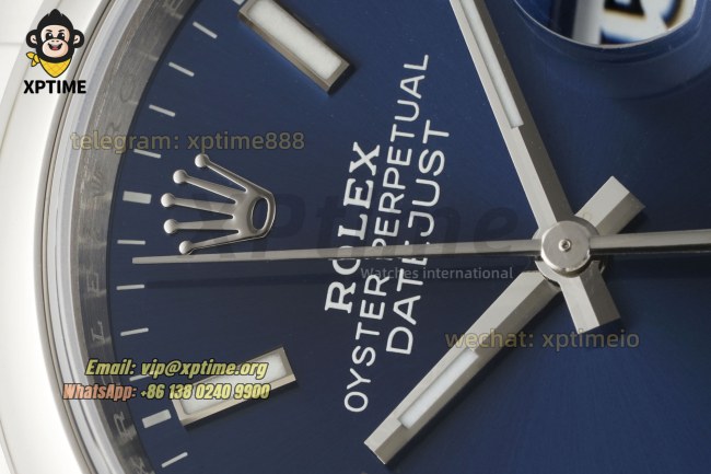 Datejust 126200 36mm VSF Blue/Stick on Oys SS/SS Bracelet VS3235 Super Clone Datejust 126200 36mm VSF Blue/Stick on Oys SS/SS Bracelet VS3235 Super Clone