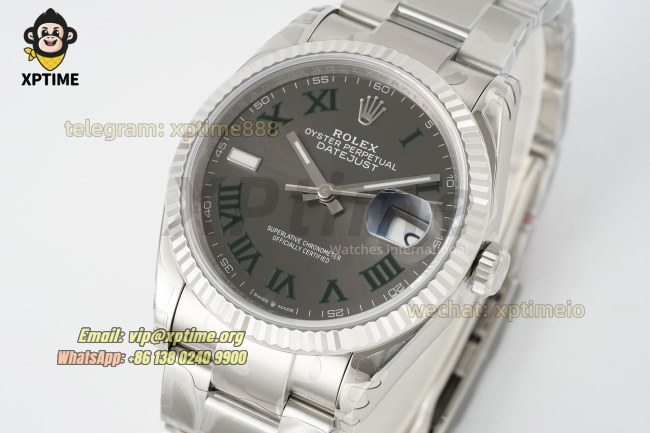 Datejust 126200 36mm VSF Gray/Roman on Oys SS/SS Bracelet VS3235 Super Clone Datejust 126200 36mm VSF Gray/Roman on Oys SS/SS Bracelet VS3235 Super Clone