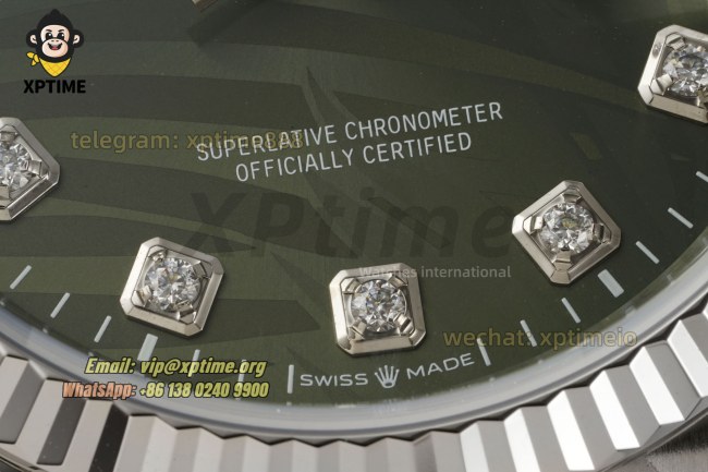 Datejust 126234 36mm VSF Green Palm Motif/Diamond on Oys SS/SS Bracelet VS3235 Super Clone Datejust 126234 36mm VSF Green Palm Motif/Diamond on Oys SS/SS Bracelet VS3235 Super Clone