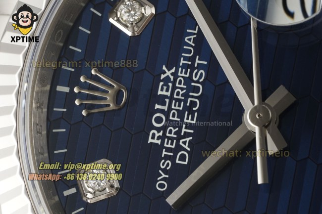 Datejust 126234 36mm VSF Blue Textured/Diamond on Oys SS/SS Bracelet VS3235 Super Clone Datejust 126234 36mm VSF Blue Textured/Diamond on Oys SS/SS Bracelet VS3235 Super Clone