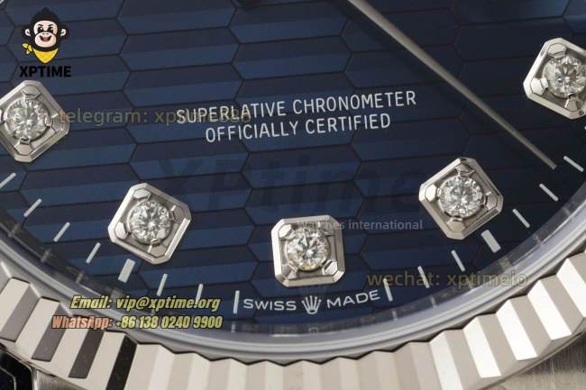 Datejust 126234 36mm VSF Blue Textured/Diamond on Oys SS/SS Bracelet VS3235 Super Clone Datejust 126234 36mm VSF Blue Textured/Diamond on Oys SS/SS Bracelet VS3235 Super Clone