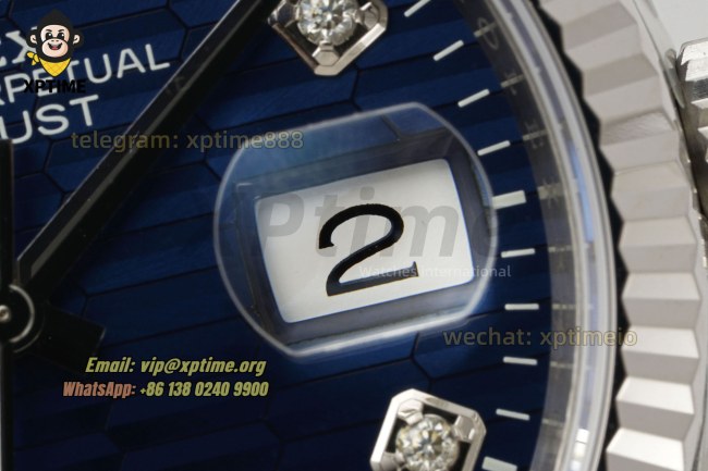 Datejust 126234 36mm VSF Blue Textured/Diamond on Oys SS/SS Bracelet VS3235 Super Clone Datejust 126234 36mm VSF Blue Textured/Diamond on Oys SS/SS Bracelet VS3235 Super Clone
