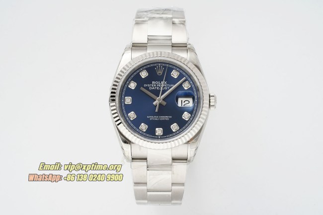 Datejust 126234 36mm VSF Blue/Diamond on Oys SS/SS Bracelet VS3235 Super Clone Datejust 126234 36mm VSF Blue/Diamond on Oys SS/SS Bracelet VS3235 Super Clone