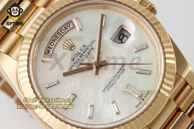 DayDate 228235 40mm THBF Mop/Diamond Stick on RG/RG Bracelet SH3255 Super Clone (Weighted) DayDate 228235 40mm THBF Mop/Diamond Stick on RG/RG Bracelet SH3255 Super Clone (Weighted)