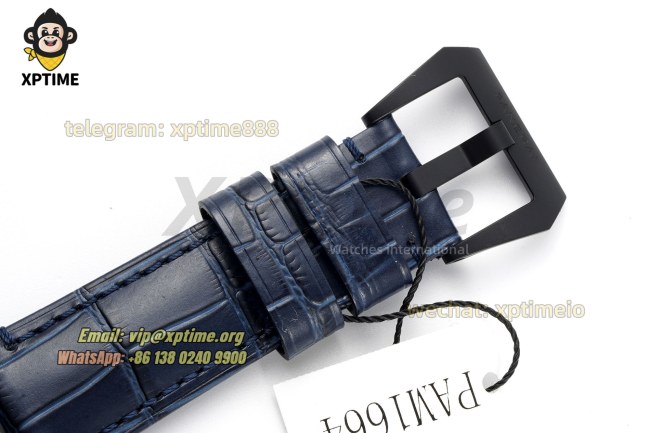 Luminor Marina PAM1664 44mm VSF Blue/Stick Numeral on FC/LE Strap P9010 Super Clone Luminor Marina PAM1664 44mm VSF Blue/Stick Numeral on FC/LE Strap P9010 Super Clone