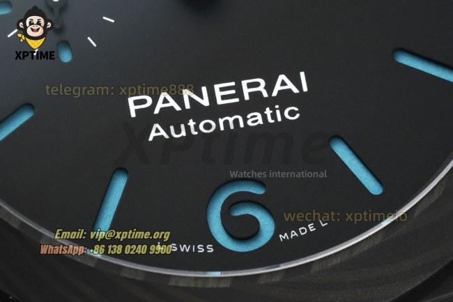 Luminor PAM1661 Carbotech Auto 44mm VSF Blue/Stick Numeral on FC/NY Strap P9010 Luminor PAM1661 Carbotech Auto 44mm VSF Blue/Stick Numeral on FC/NY Strap P9010