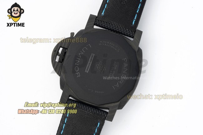Luminor PAM1661 Carbotech Auto 44mm VSF Blue/Stick Numeral on FC/NY Strap P9010 Luminor PAM1661 Carbotech Auto 44mm VSF Blue/Stick Numeral on FC/NY Strap P9010