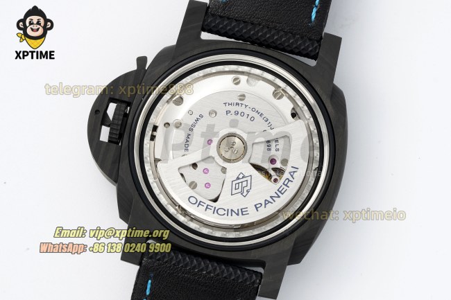 Luminor PAM1661 Carbotech Auto 44mm VSF Blue/Stick Numeral on FC/NY Strap P9010 Luminor PAM1661 Carbotech Auto 44mm VSF Blue/Stick Numeral on FC/NY Strap P9010