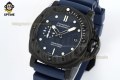 Submersible PAM1232 44mm VSF Blue/Dot on Carbon/RU Strap P900 Super Clone Submersible PAM1232 44mm VSF Blue/Dot on Carbon/RU Strap P900 Super Clone