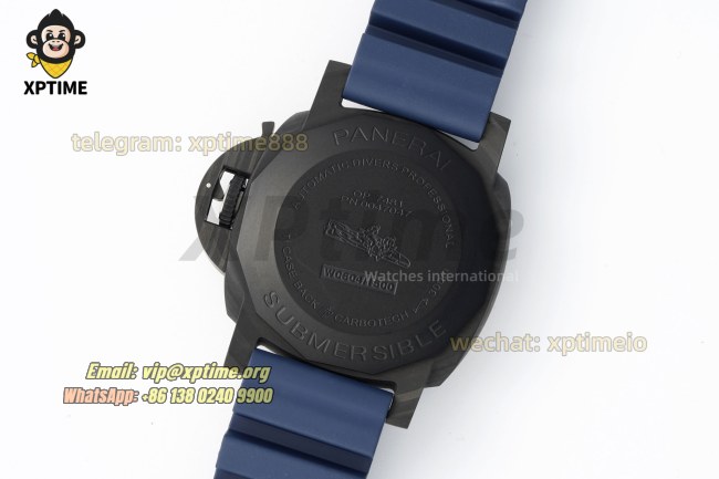 Submersible PAM1232 44mm VSF Blue/Dot on Carbon/RU Strap P900 Super Clone Submersible PAM1232 44mm VSF Blue/Dot on Carbon/RU Strap P900 Super Clone