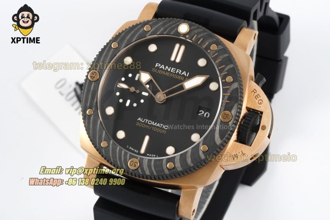 Submersible PAM1070 44mm VSF Black/Dot on RG/RU Strap P900 Super Clone Submersible PAM1070 44mm VSF Black/Dot on RG/RU Strap P900 Super Clone