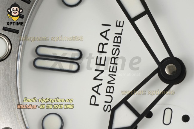 Submersible PAM1226 44mm VSF White/Dot on SS/RU Strap P900 Super Clone Submersible PAM1226 44mm VSF White/Dot on SS/RU Strap P900 Super Clone