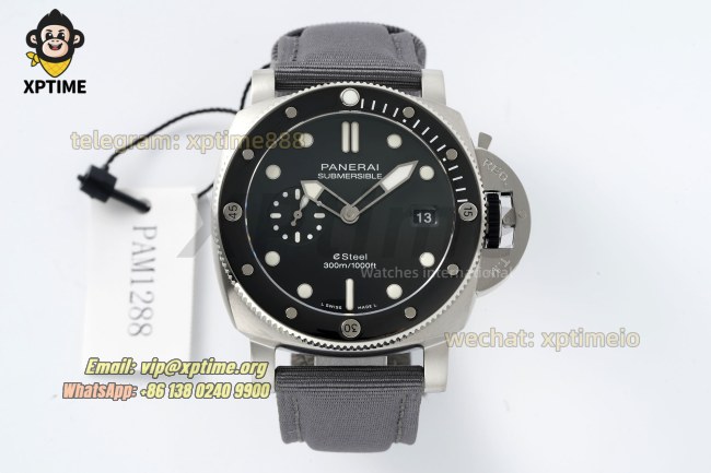 Submersible PAM1288 44mm VSF Gray/Dot on SS/NY Strap P900 Super Clone Submersible PAM1288 44mm VSF Gray/Dot on SS/NY Strap P900 Super Clone