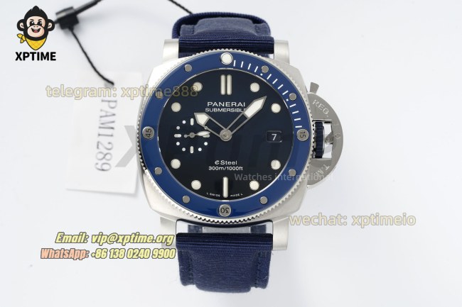 Submersible PAM1289 44mm VSF Blue/Dot on SS/NY Strap P900 Super Clone Submersible PAM1289 44mm VSF Blue/Dot on SS/NY Strap P900 Super Clone