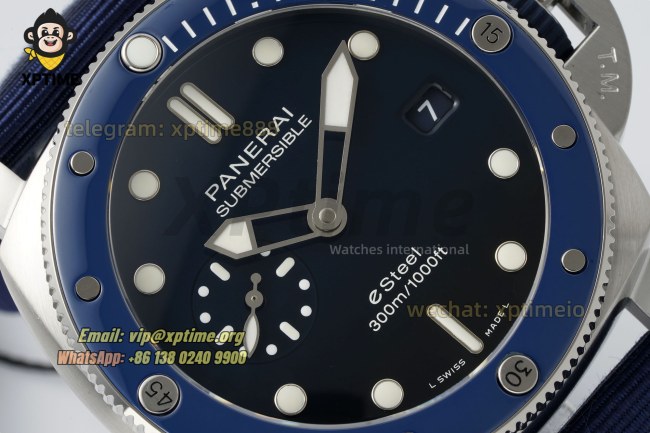 Submersible PAM1289 44mm VSF Blue/Dot on SS/NY Strap P900 Super Clone Submersible PAM1289 44mm VSF Blue/Dot on SS/NY Strap P900 Super Clone