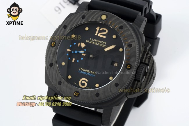 Submersible PAM616 47mm VSF Black/Dot on Carbon/RU Strap P900 Super Clone Submersible PAM616 47mm VSF Black/Dot on Carbon/RU Strap P900 Super Clone