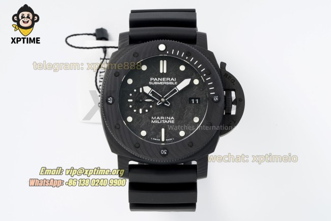 Submersible PAM979 Marina 47mm VSF Carbon/Dot on Carbon/RU Strap P9010 Super Clone Submersible PAM979 Marina 47mm VSF Carbon/Dot on Carbon/RU Strap P9010 Super Clone