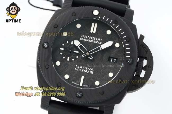 Submersible PAM979 Marina 47mm VSF Carbon/Dot on Carbon/RU Strap P9010 Super Clone Submersible PAM979 Marina 47mm VSF Carbon/Dot on Carbon/RU Strap P9010 Super Clone