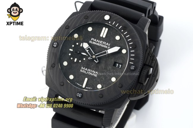 Submersible PAM979 Marina 47mm VSF Carbon/Dot on Carbon/RU Strap P9010 Super Clone Submersible PAM979 Marina 47mm VSF Carbon/Dot on Carbon/RU Strap P9010 Super Clone