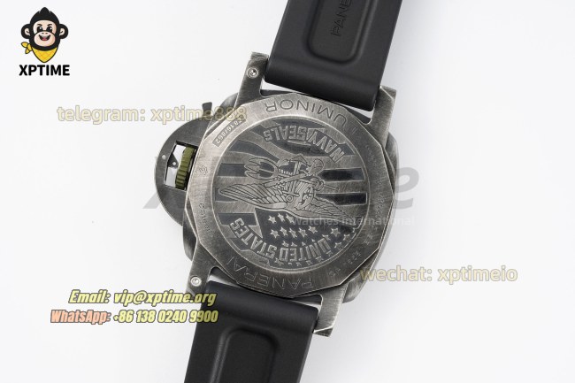 Luminor Navy Seals PAM1412 44mm VSF Gradient Gray/Stick Numeral on SS/RU Strap P9010 Super Clone Luminor Navy Seals PAM1412 44mm VSF Gradient Gray/Stick Numeral on SS/RU Strap P9010 Super Clone