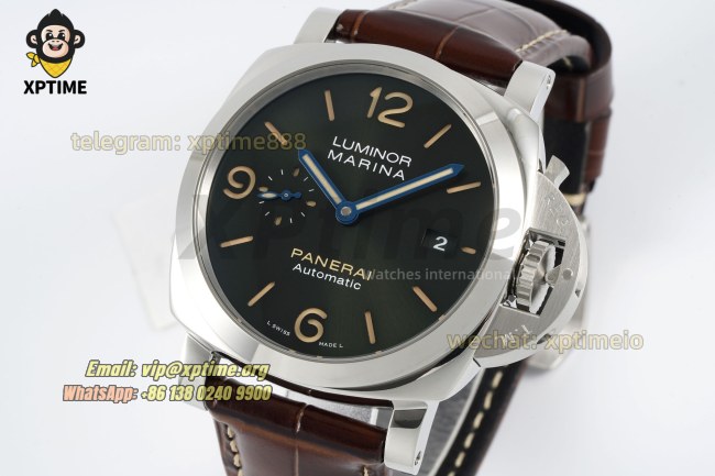 Luminor Marina PAM1116 44mm VSF Green/Stick Numeral on SS/LE Strap P9010 Super Clone Luminor Marina PAM1116 44mm VSF Green/Stick Numeral on SS/LE Strap P9010 Super Clone