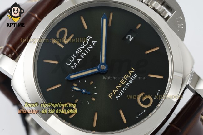 Luminor Marina PAM1116 44mm VSF Green/Stick Numeral on SS/LE Strap P9010 Super Clone Luminor Marina PAM1116 44mm VSF Green/Stick Numeral on SS/LE Strap P9010 Super Clone