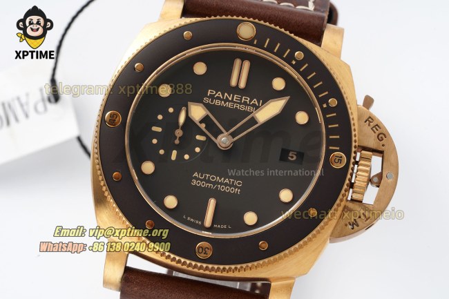 Submersible PAM968 47mm VSF Brown/Dot on Bronzo/RU Strap P9011 Super Clone Submersible PAM968 47mm VSF Brown/Dot on Bronzo/RU Strap P9011 Super Clone