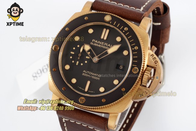 Submersible PAM968 47mm VSF Brown/Dot on Bronzo/RU Strap P9011 Super Clone Submersible PAM968 47mm VSF Brown/Dot on Bronzo/RU Strap P9011 Super Clone