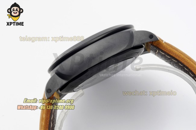 Luminor GMT PAM441 44mm VSF Black/Numeral on CER/LE Strap P9001 Super Clone Luminor GMT PAM441 44mm VSF Black/Numeral on CER/LE Strap P9001 Super Clone