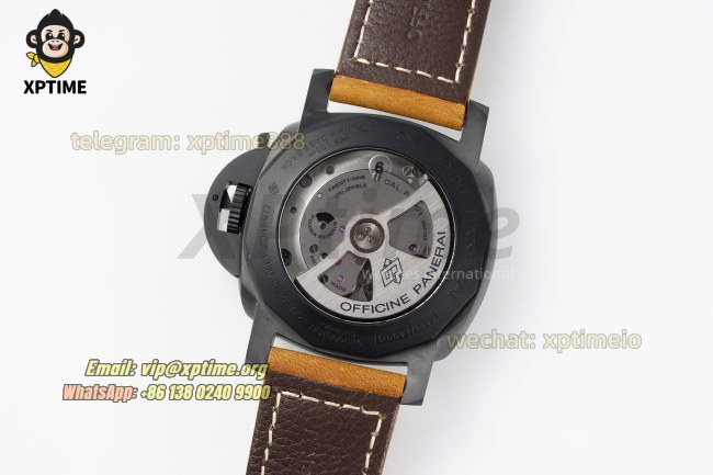 Luminor GMT PAM441 44mm VSF Black/Numeral on CER/LE Strap P9001 Super Clone Luminor GMT PAM441 44mm VSF Black/Numeral on CER/LE Strap P9001 Super Clone