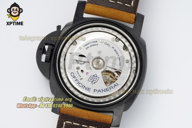 Luminor GMT PAM441 44mm VSF Black/Numeral on CER/LE Strap P9001 Super Clone Luminor GMT PAM441 44mm VSF Black/Numeral on CER/LE Strap P9001 Super Clone