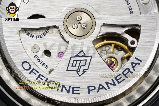 Luminor GMT PAM441 44mm VSF Black/Numeral on CER/LE Strap P9001 Super Clone Luminor GMT PAM441 44mm VSF Black/Numeral on CER/LE Strap P9001 Super Clone