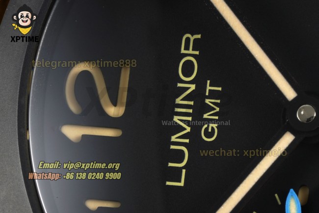 Luminor GMT 3 Days PAM1441 44mm VSF Black/Numeral on CER/LE Strap P9011 Super Clone Luminor GMT 3 Days PAM1441 44mm VSF Black/Numeral on CER/LE Strap P9011 Super Clone