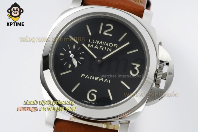 Luminor PAM1113 Marina 44mm VSF Black/Stick & Numeral on SS/LE Strap A6497 Luminor PAM1113 Marina 44mm VSF Black/Stick & Numeral on SS/LE Strap A6497